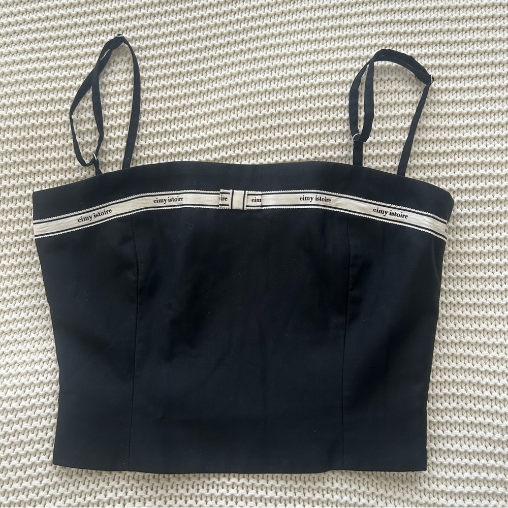 Eimy black corset top